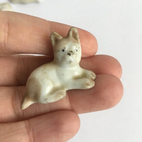 Vintage Dog Figurine Statue - Made in Japan White German Shepherd Lusterware - Picture 16 of 16